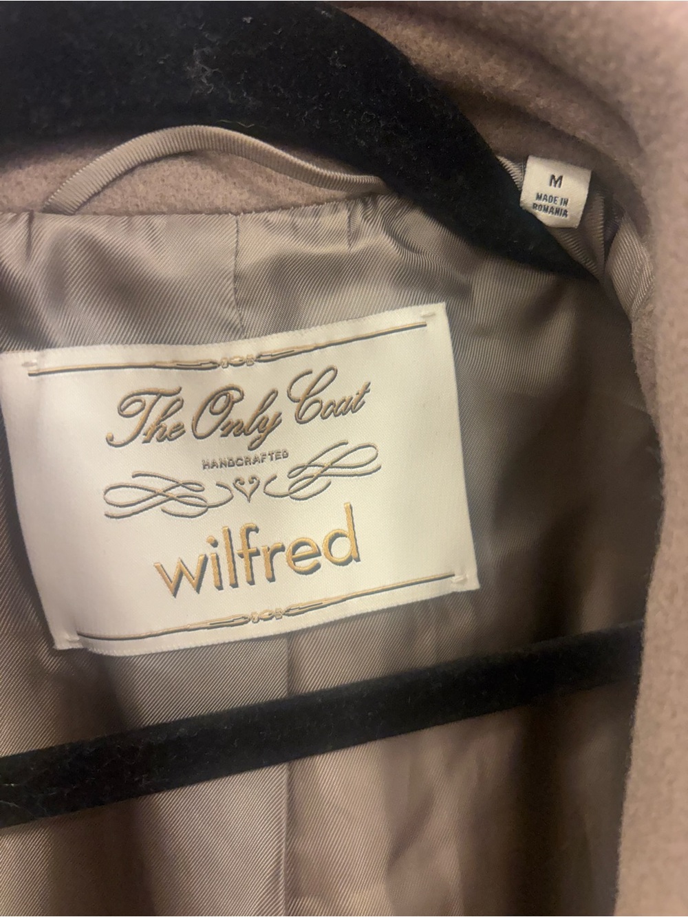 Aritzia Wilfred Camel Single-Button Wool Blend The Only Coat - Picture 3 of 7